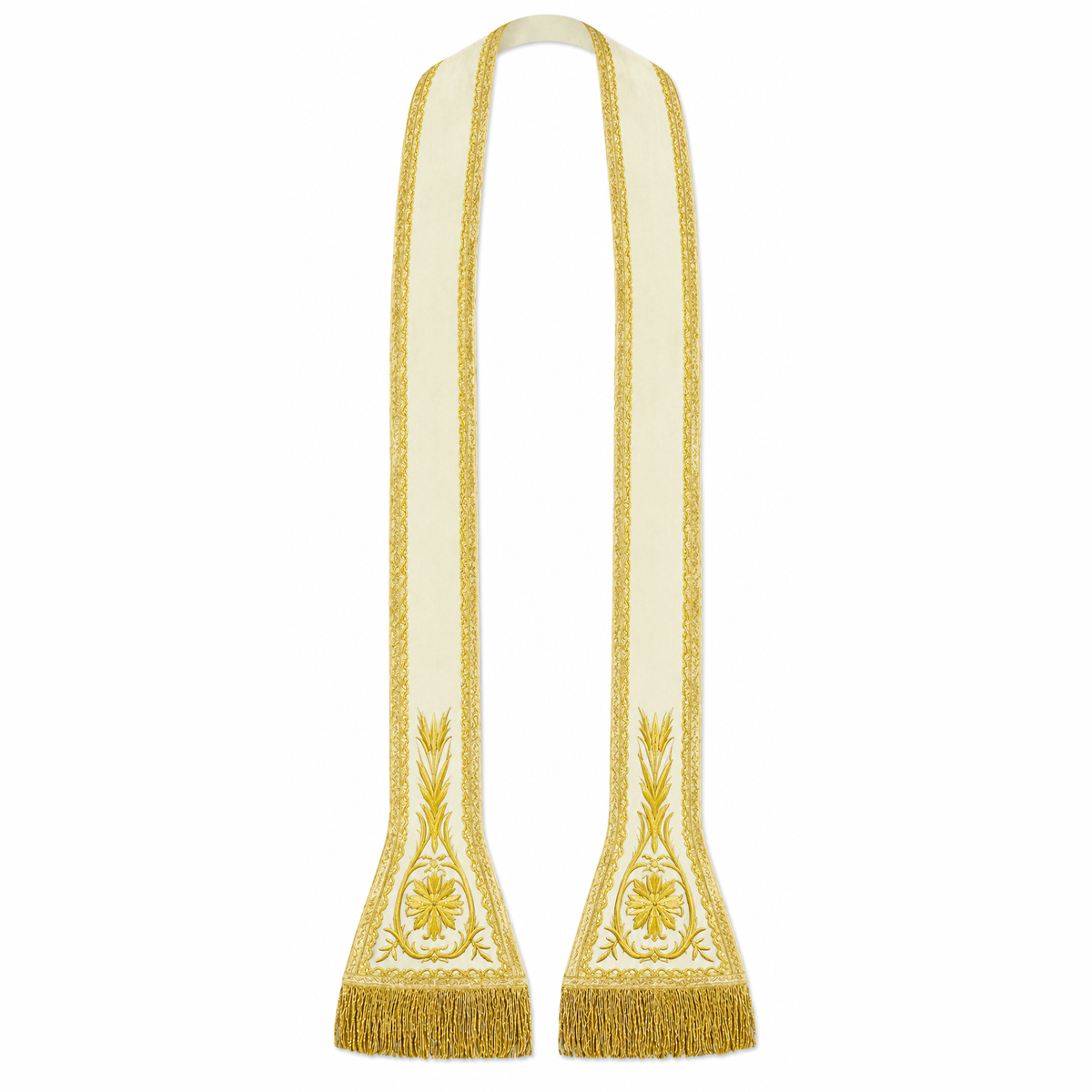 Roman chasuble with embroidery Cream