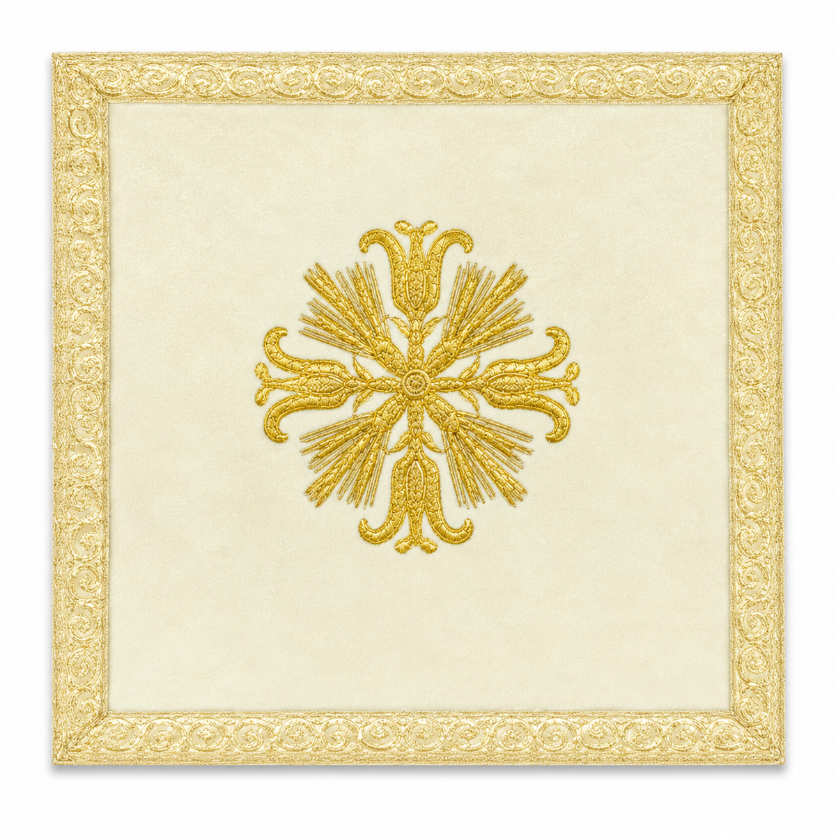 Roman chasuble with embroidery Cream