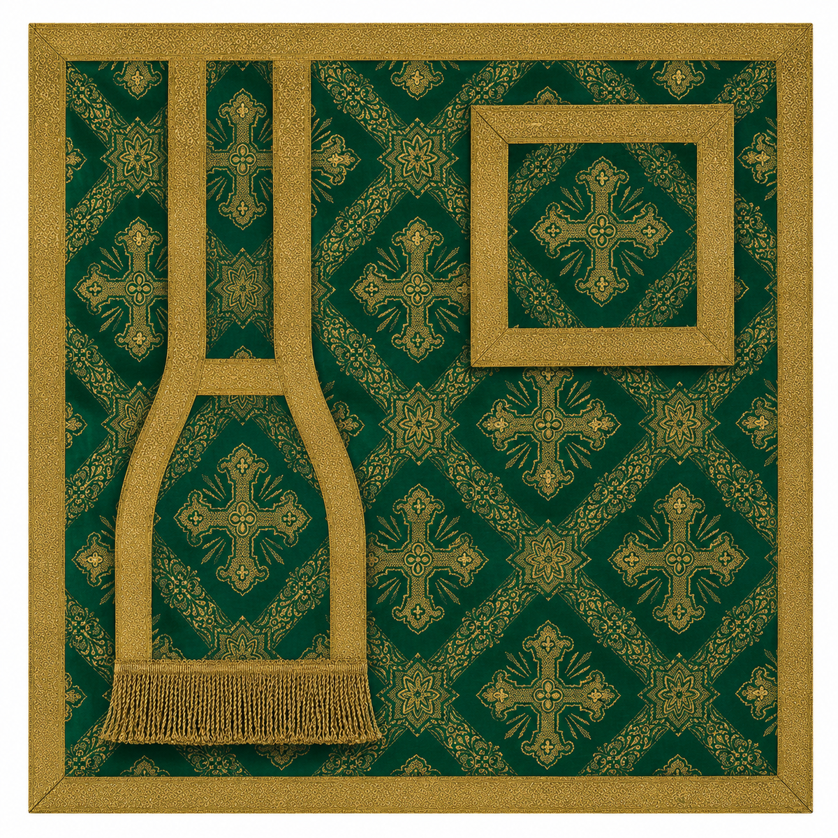 Roman Chasuble Green