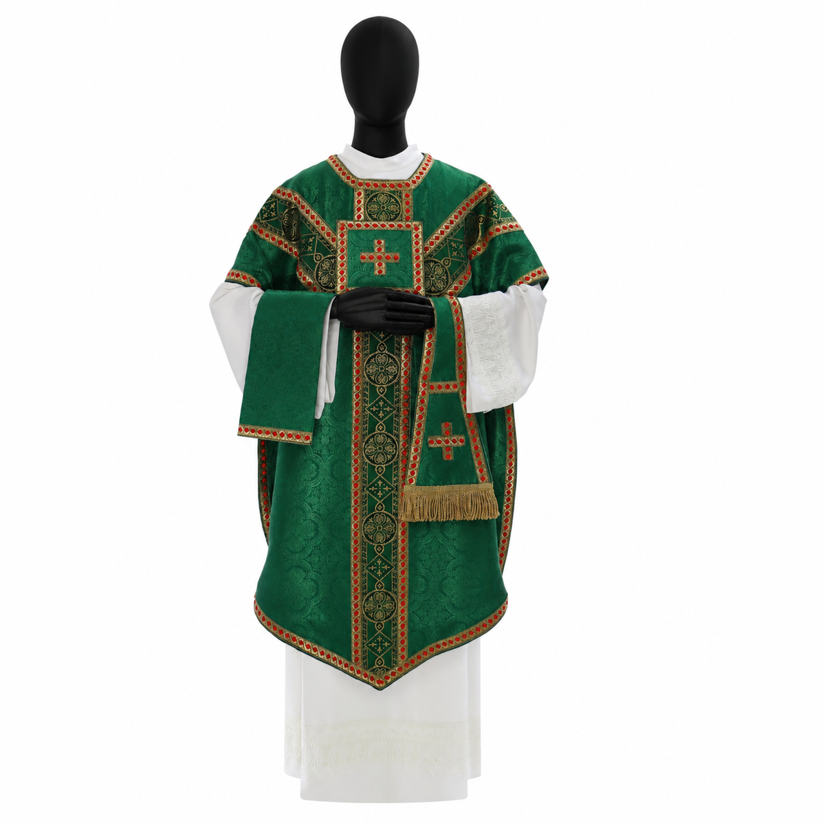 Pugin Style Chasuble Green
