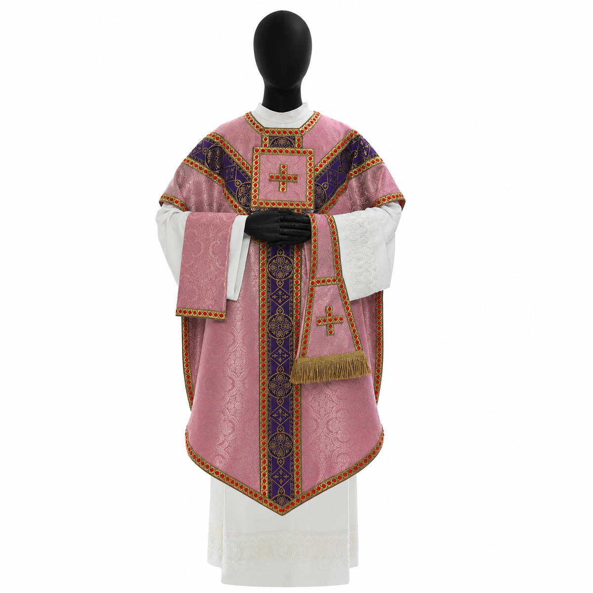 Pugin Style Chasuble Rose