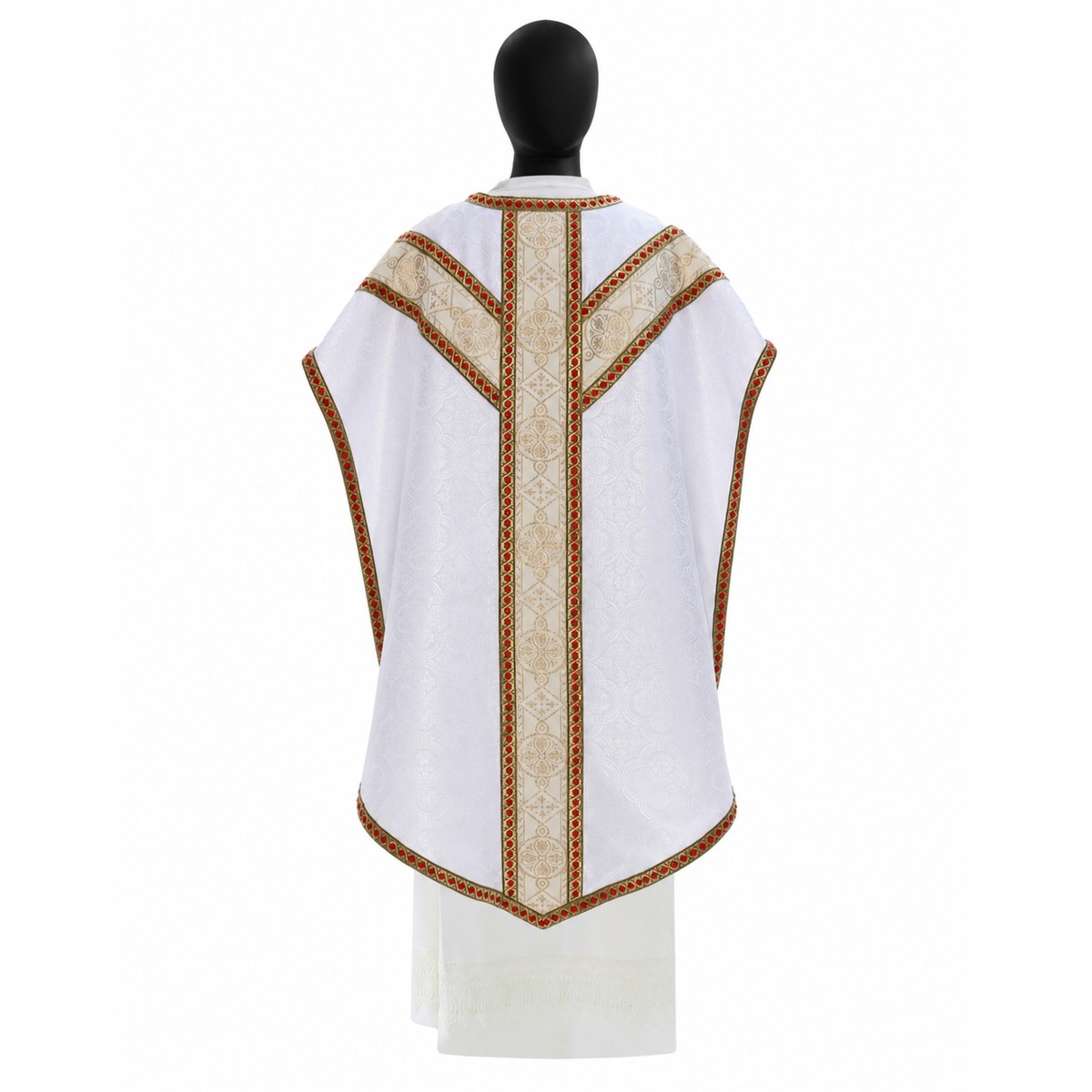 Pugin Style Chasuble White
