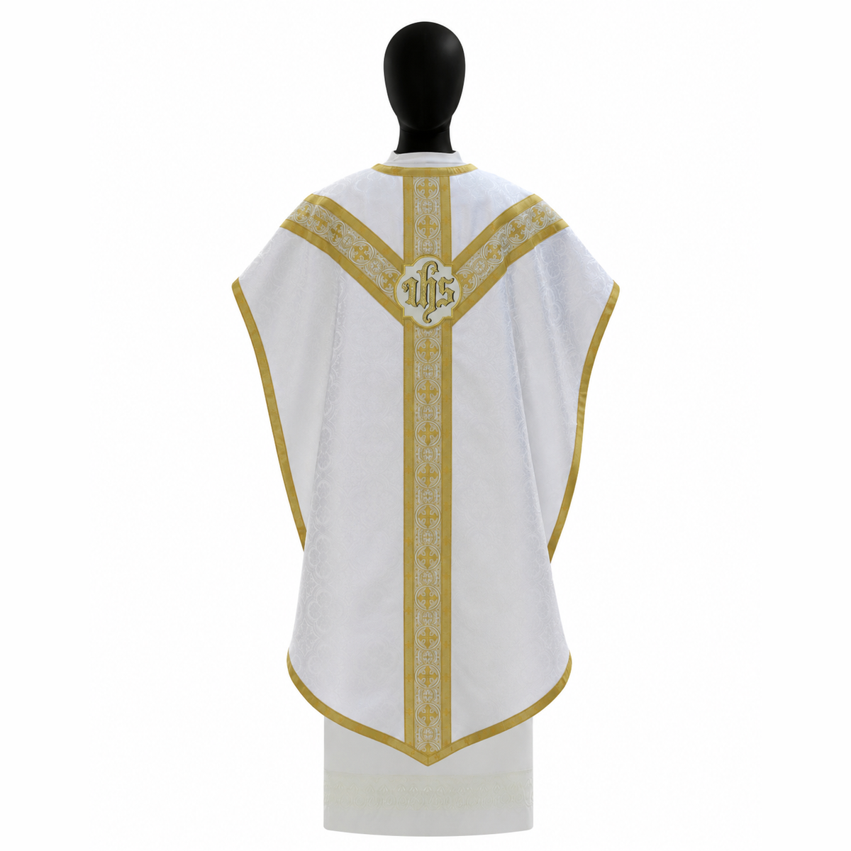 Pugin Style Chasuble White