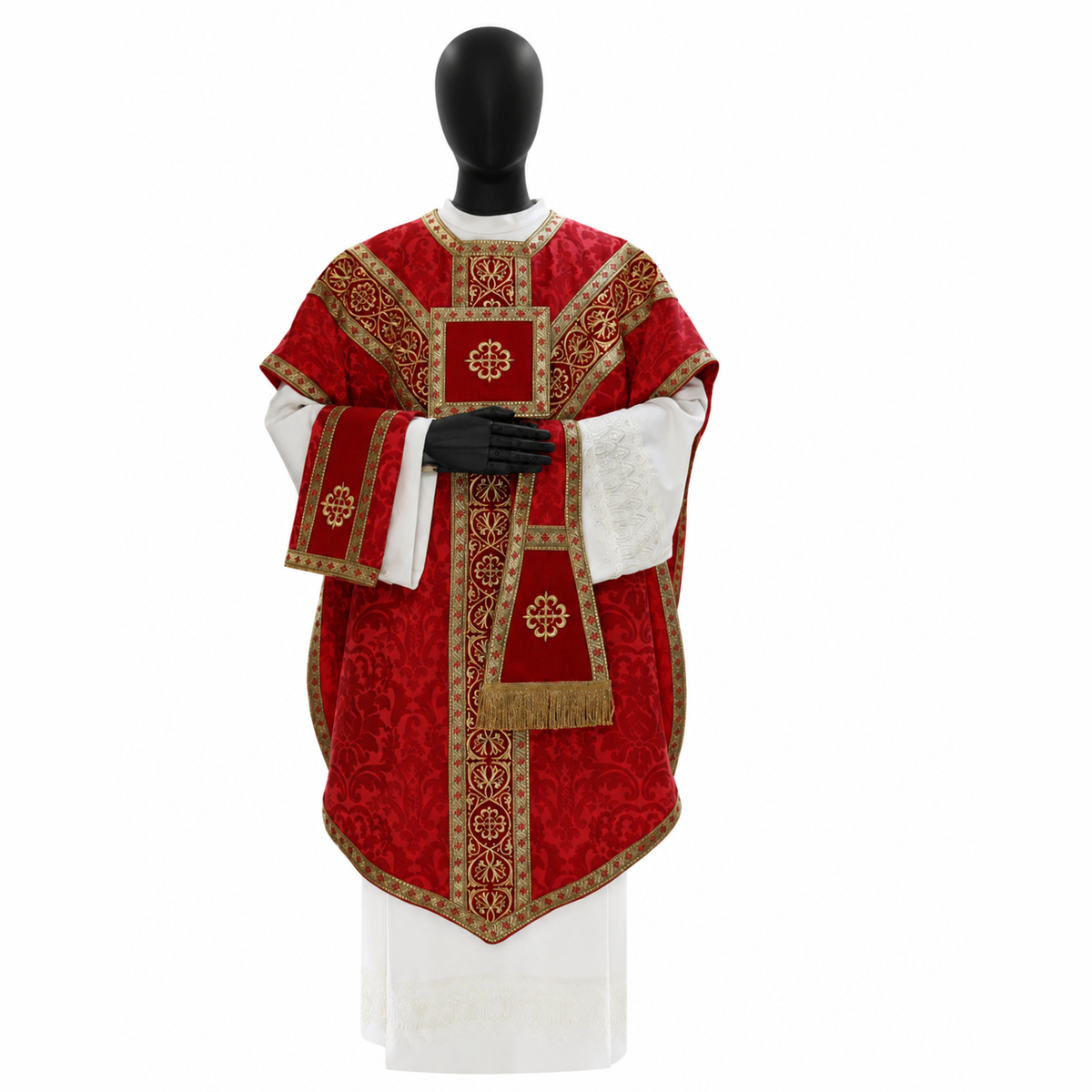 Pugin-style chasuble, Red