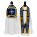 Roman Cape White and Blue