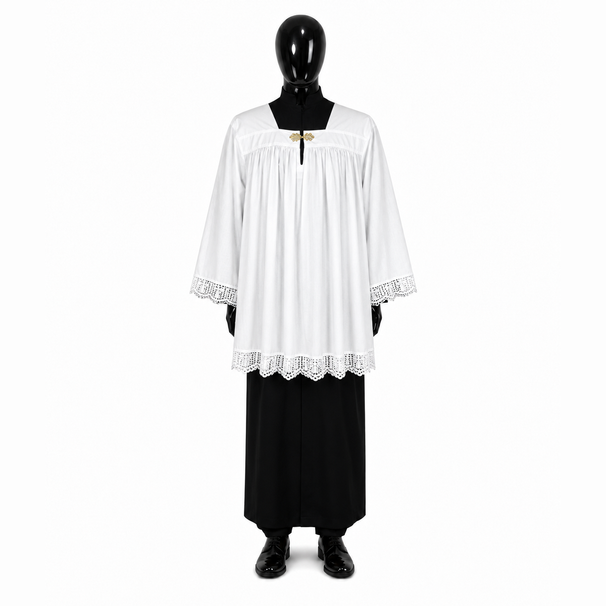 Cotton surplice with clasp KM01-023