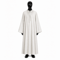Smooth linen alb with ties ALB01-019
