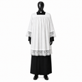 Linen surplice with lace KMR01-027