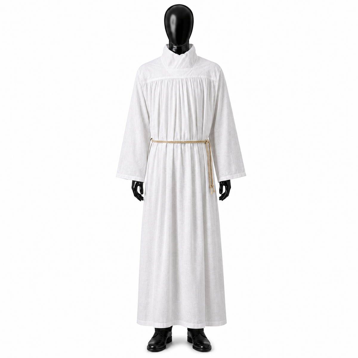 Set: Linen alb + Humeral veil ALB01-027