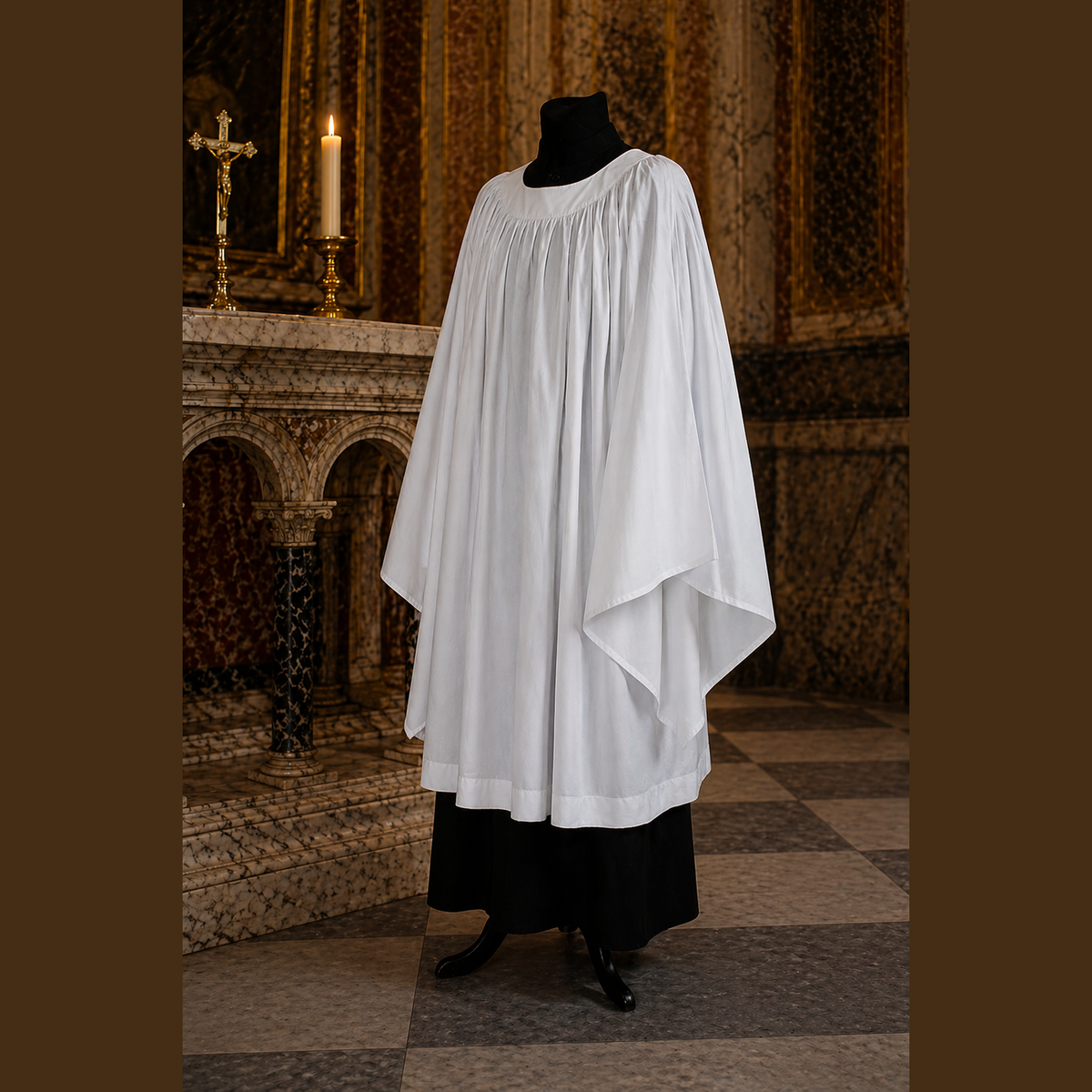 Gothic cotton surplice KM01-019