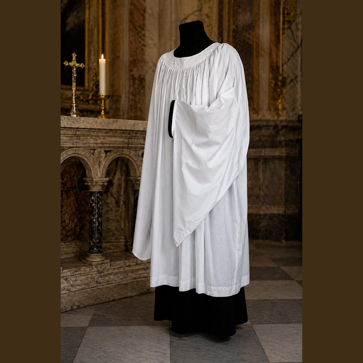 Gothic cotton surplice KM01-019