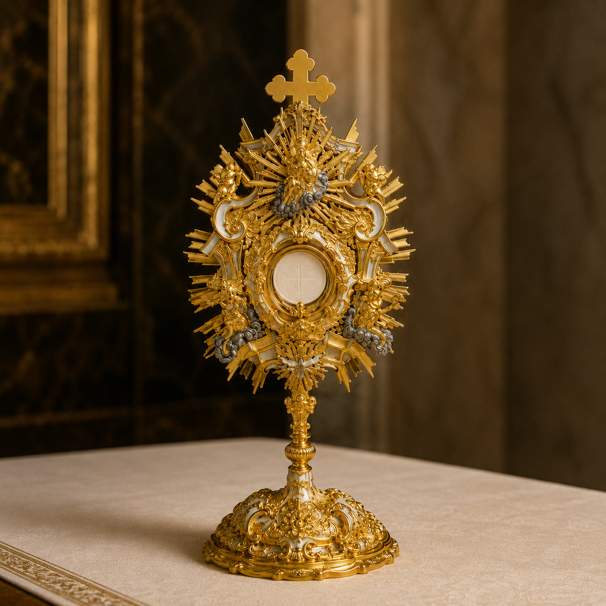 Monstrancja Królewska „Gloria Angelorum” – 62 cm