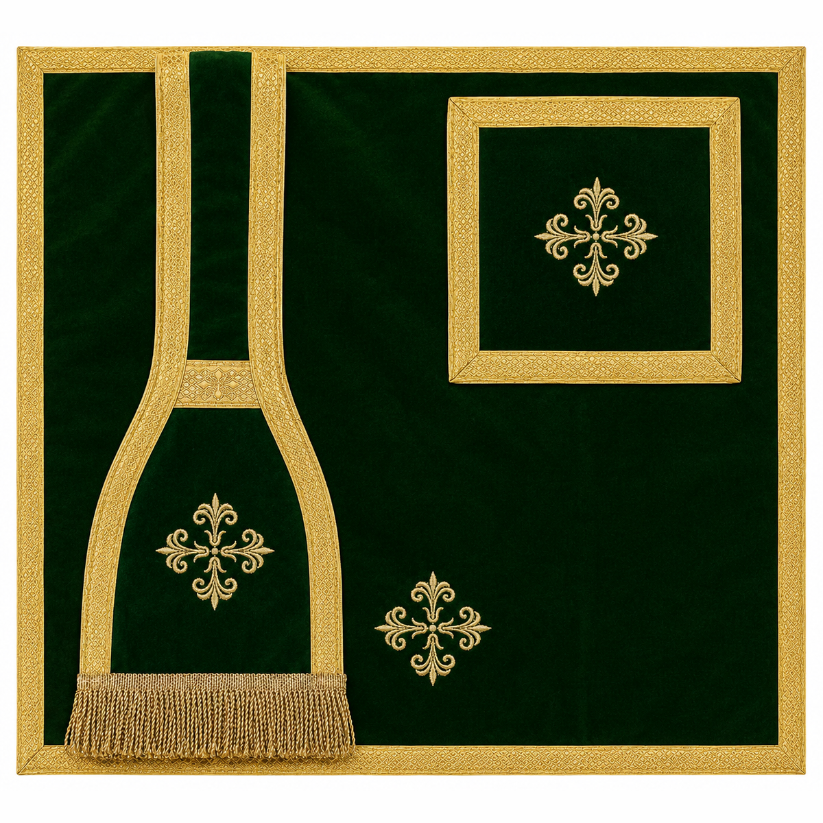 Roman Chasuble Green