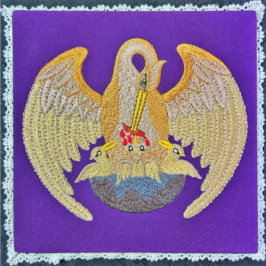 Embroidered Pall with Pelican BK01-015