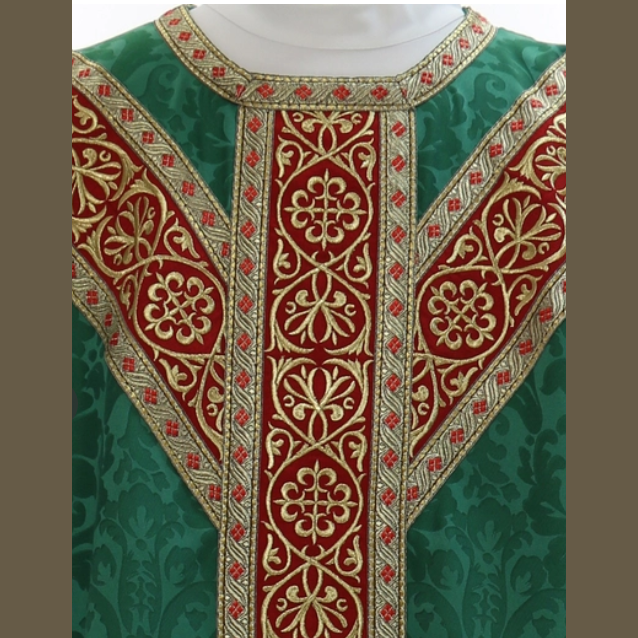 Pugin-style Chasuble Green