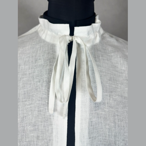 Linen alb with ties ALB01-023