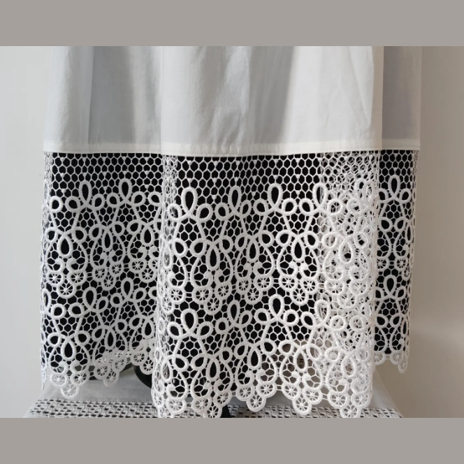 Set: Linen alb + Humeral veil ALB01-025