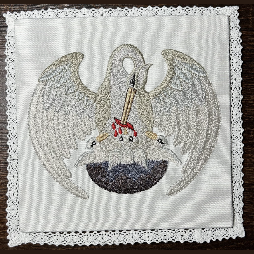 Embroidered Pall with Pelican BK01-015