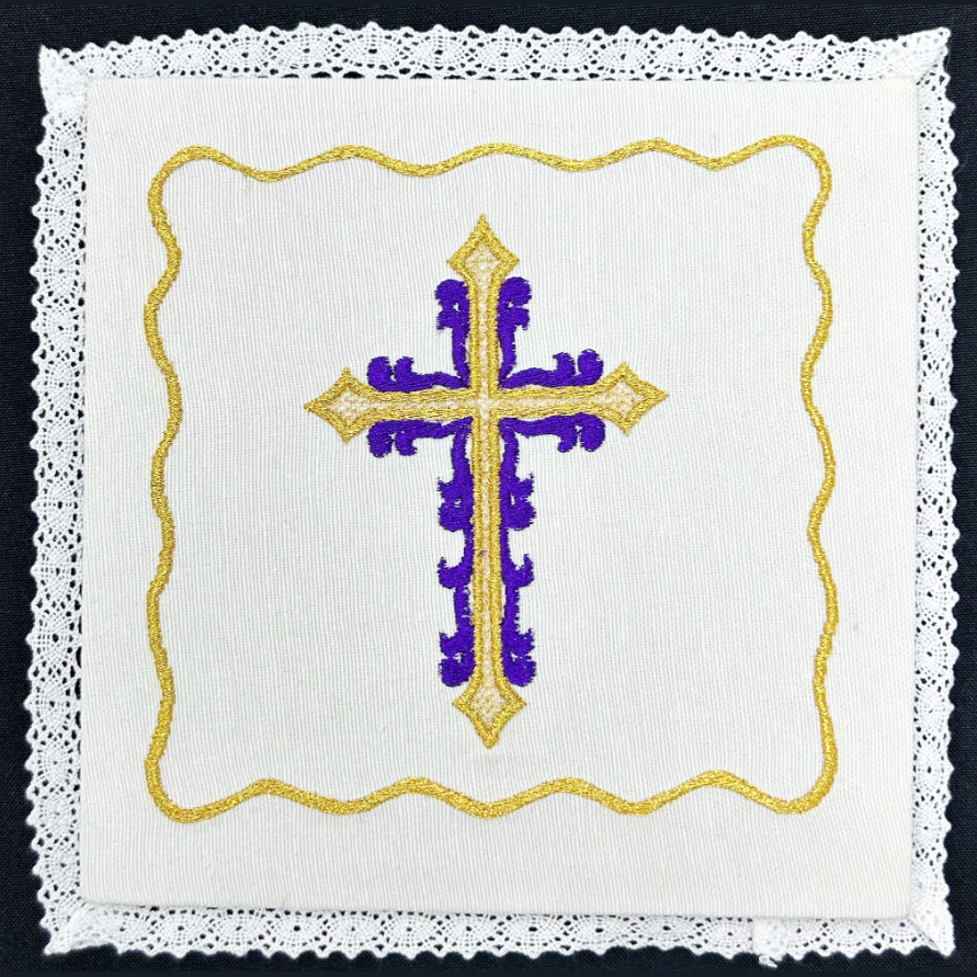 Palla with embroidered cross BK01-024