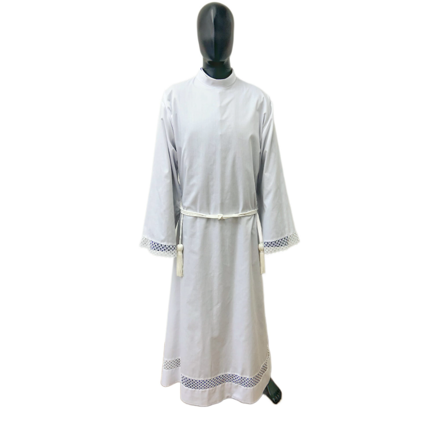 Alb with lace insert ALB01-014