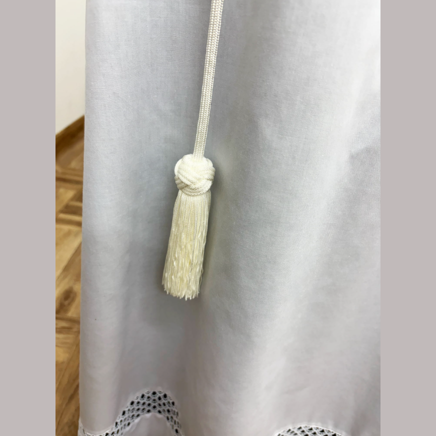 Cingulum, white, with braided finish CG01-003
