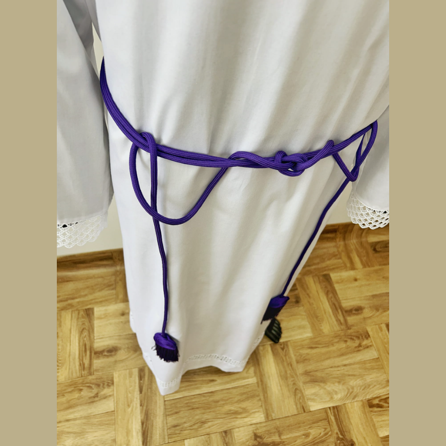 Purple cincture with a round finish. CG01-011