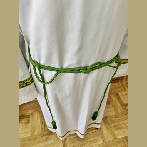 Green cincture with round finish CG01-016