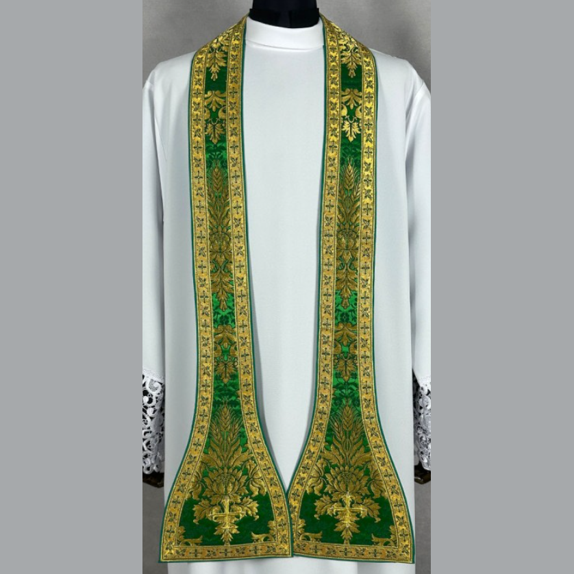 Roman Chasuble with Green Cross