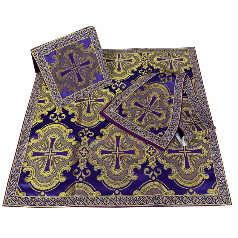 Roman chasuble with cross, Purple