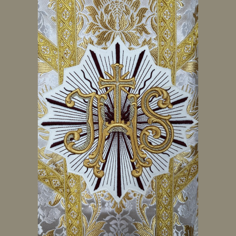 Semi-Gothic Chasuble, White