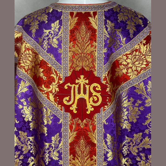 Semi-Gothic Chasuble Violet and Red