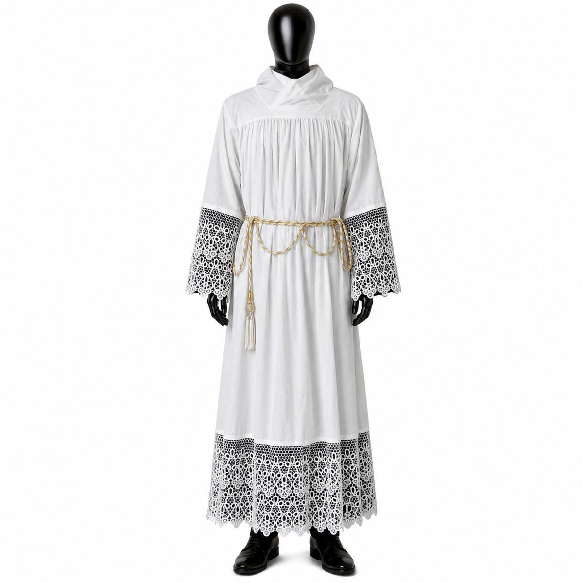 Set: Cotton alb + Humeral veil ALB01-024