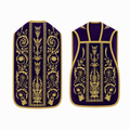 Roman Chasuble with Embroidery Purple