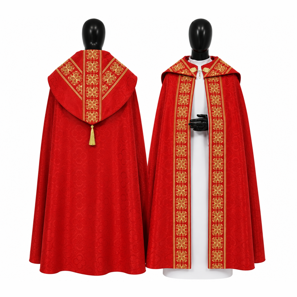 Red Semi-Gothic Cope