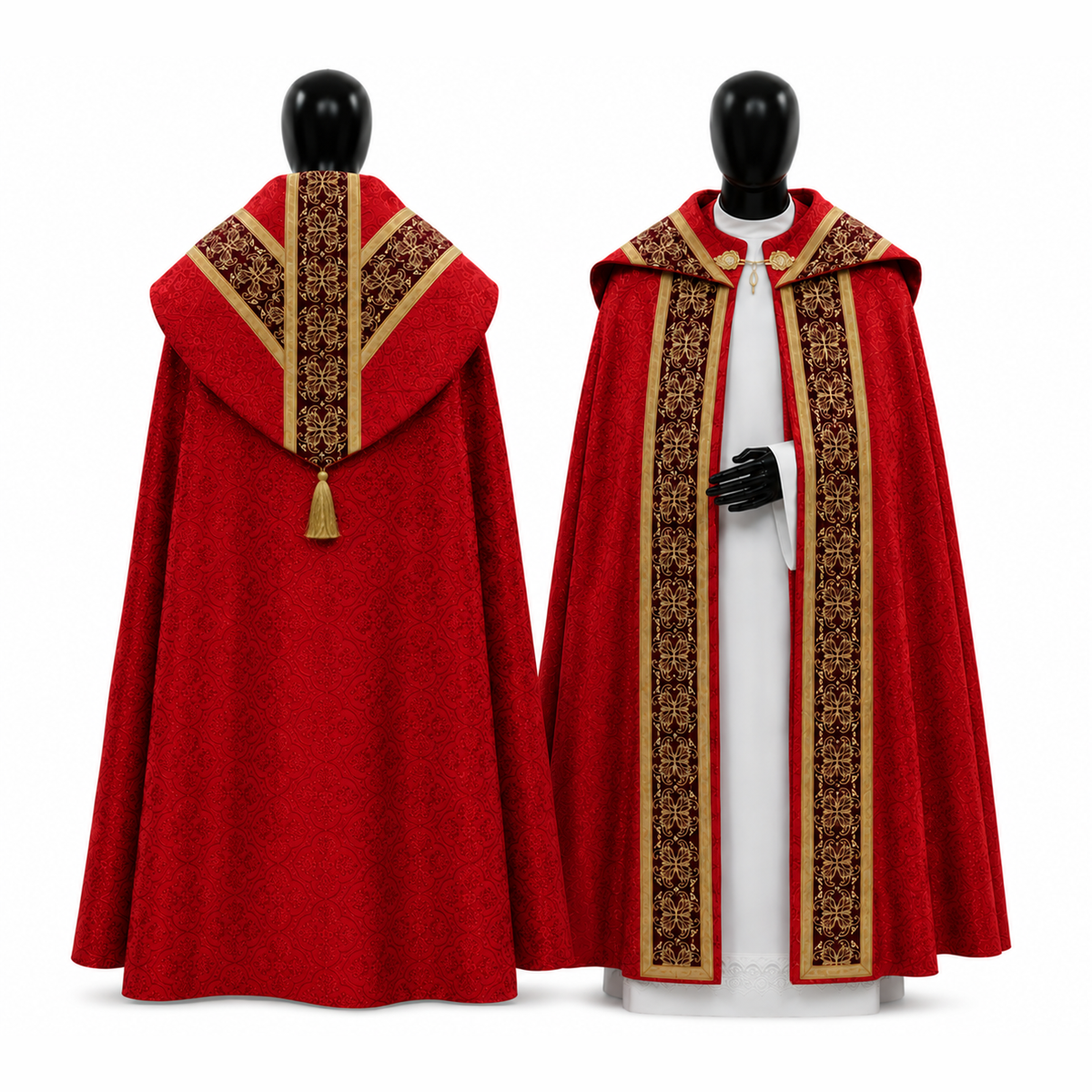 Red Semi-Gothic Cope