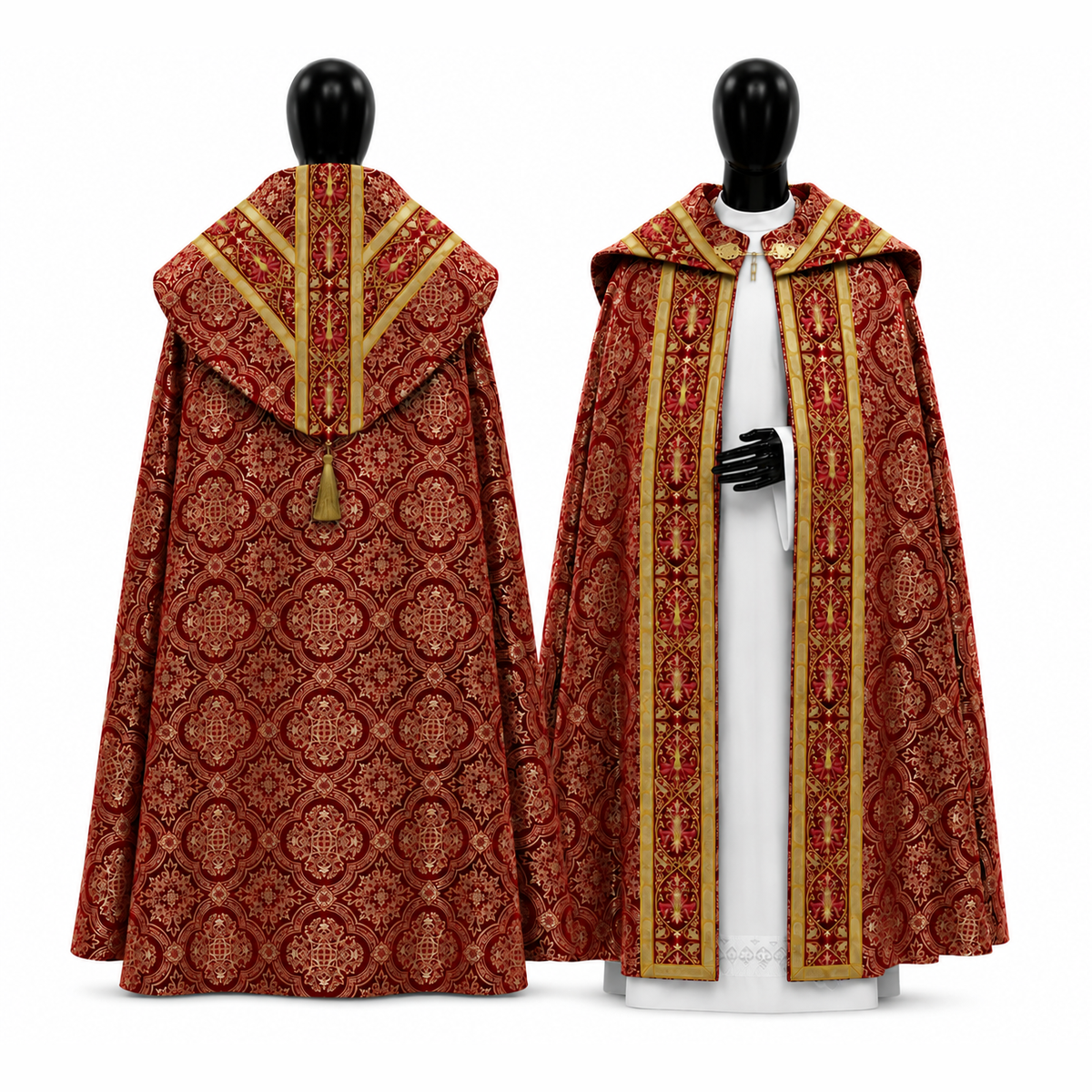Red Semi-Gothic Cope