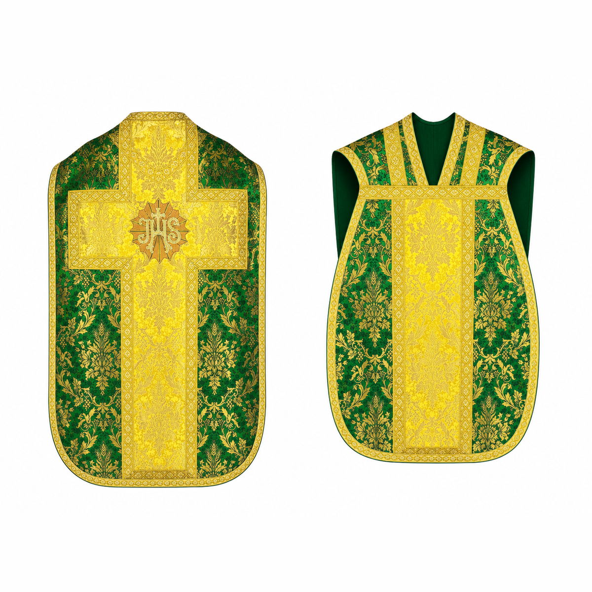 Roman Chasuble Green