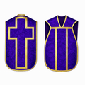 Roman Chasuble with cross Purple