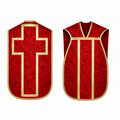 Roman Chasuble with Cross Red