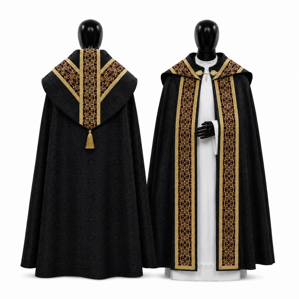 Semi-Gothic Cope Black