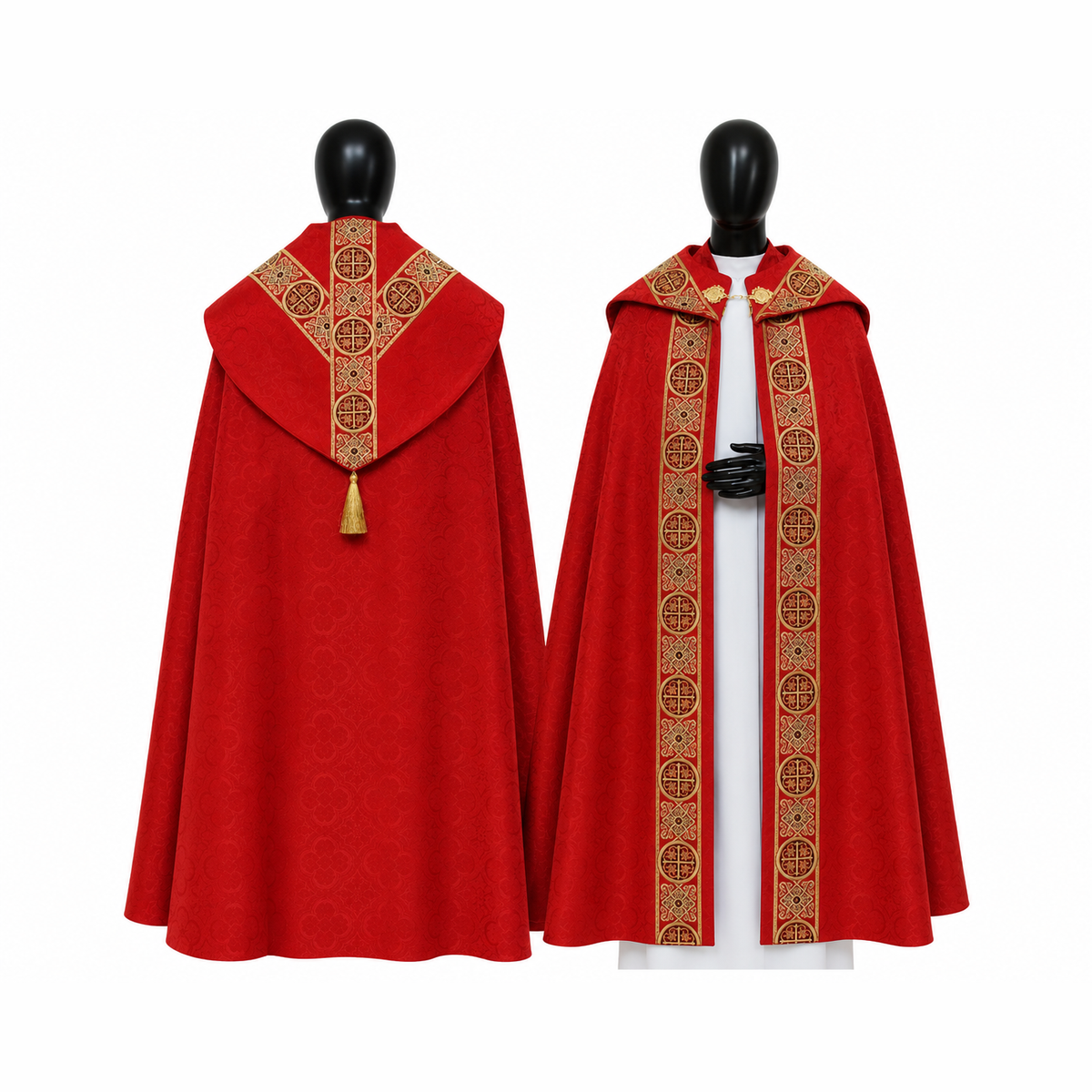 Red Semi-Gothic Cope