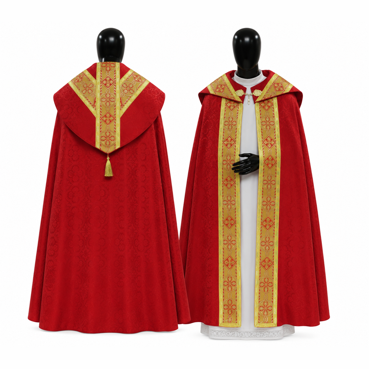 Red Semi-Gothic Cope