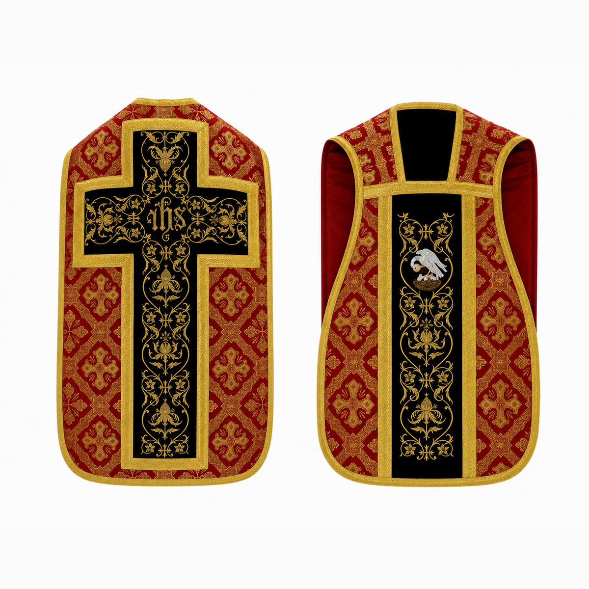 Red Roman Chasuble