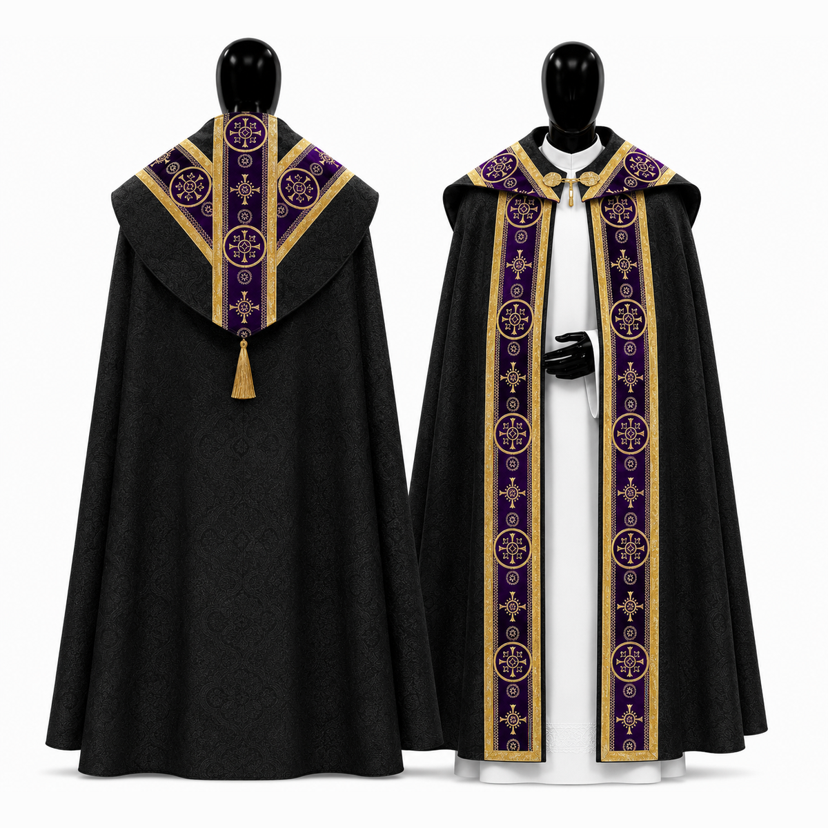 Semi-Gothic Cope Black