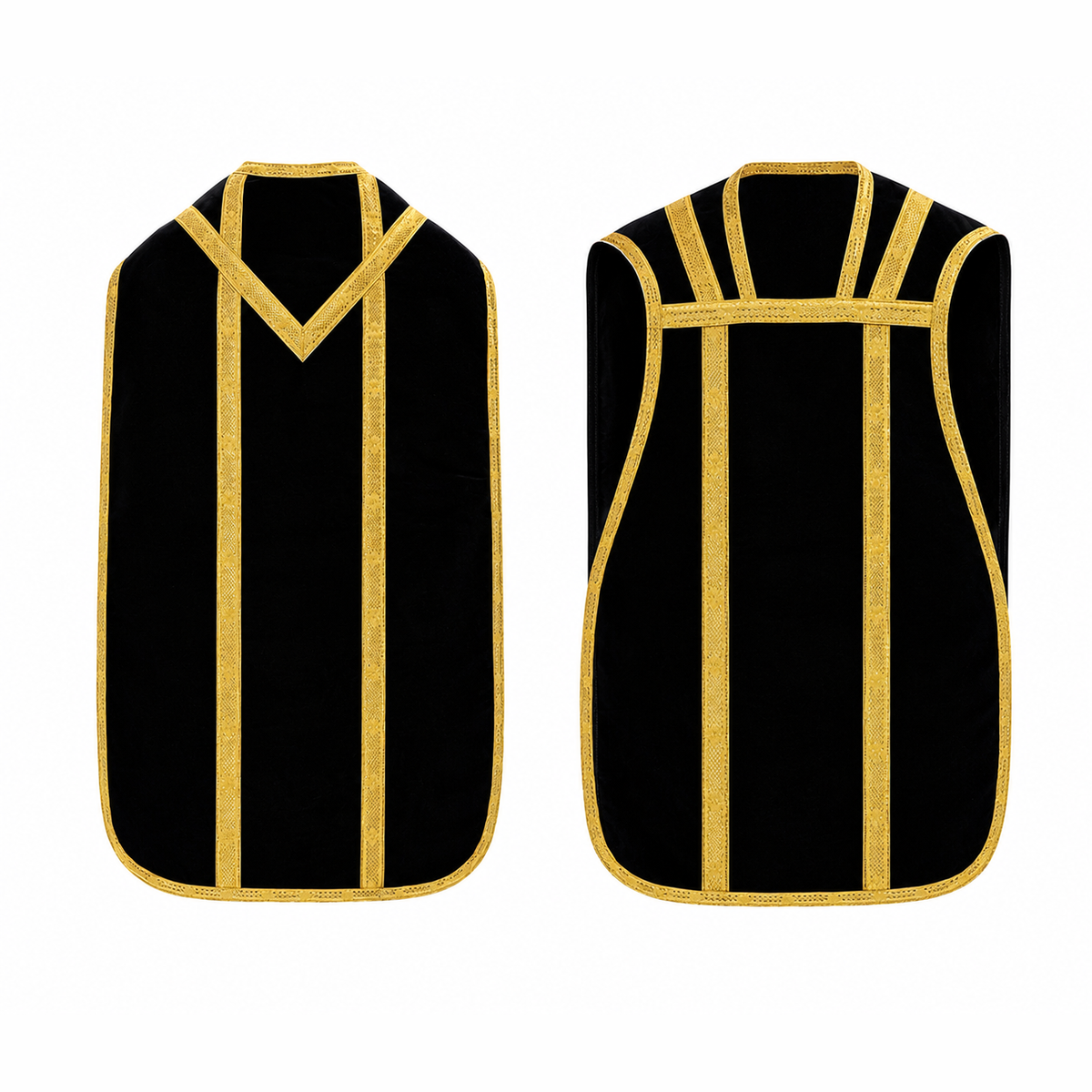 Roman Chasuble Black