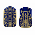 Roman Marian chasuble with embroidery Blue