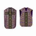 Roman chasuble with cross, Purple