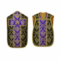 Roman chasuble with Requiem cross Black Purple