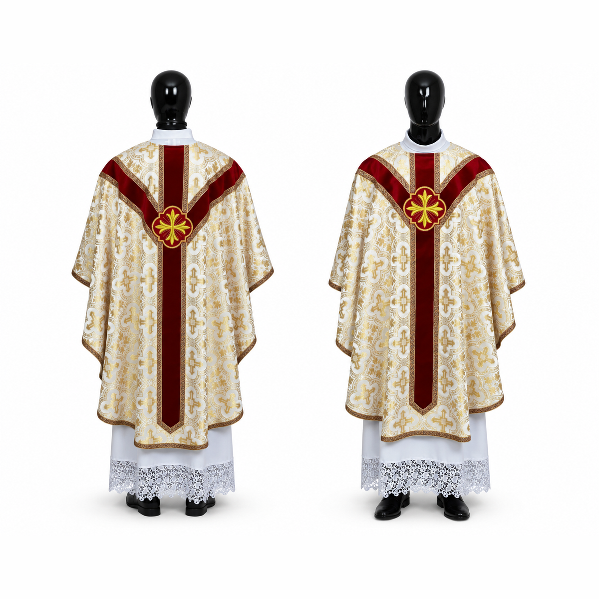 Semi-Gothic Chasuble White