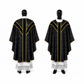 Black semi-Gothic Chasuble
